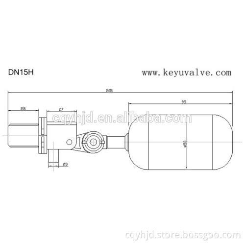 1/2'' DN15H float valve home depot